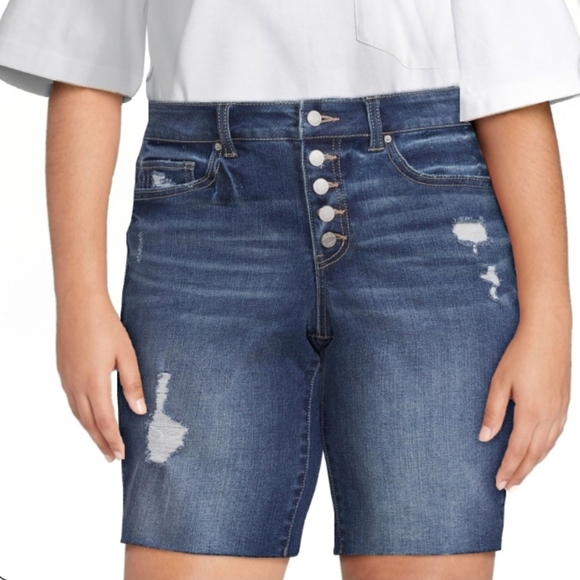 Time and Tru Denim Bermuda Shorts - Picture 1 of 5